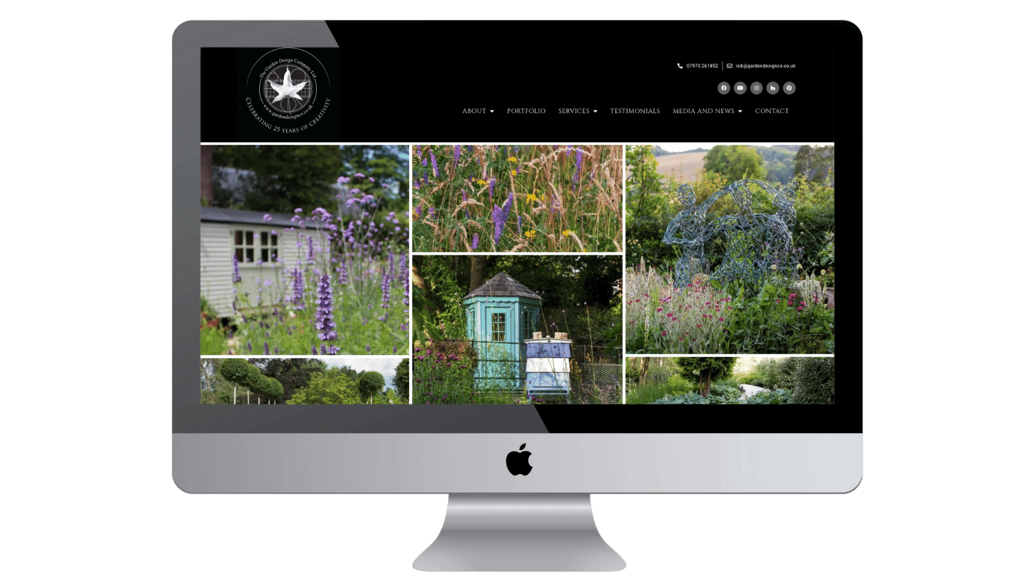 garden design company web design